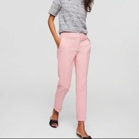LOFT Pink Ankle Pants - Picture 2 of 9